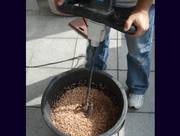 Schritt 2 - Marmorkiesel und Bindemittel - Kieselbeschichtung, Steinteppich